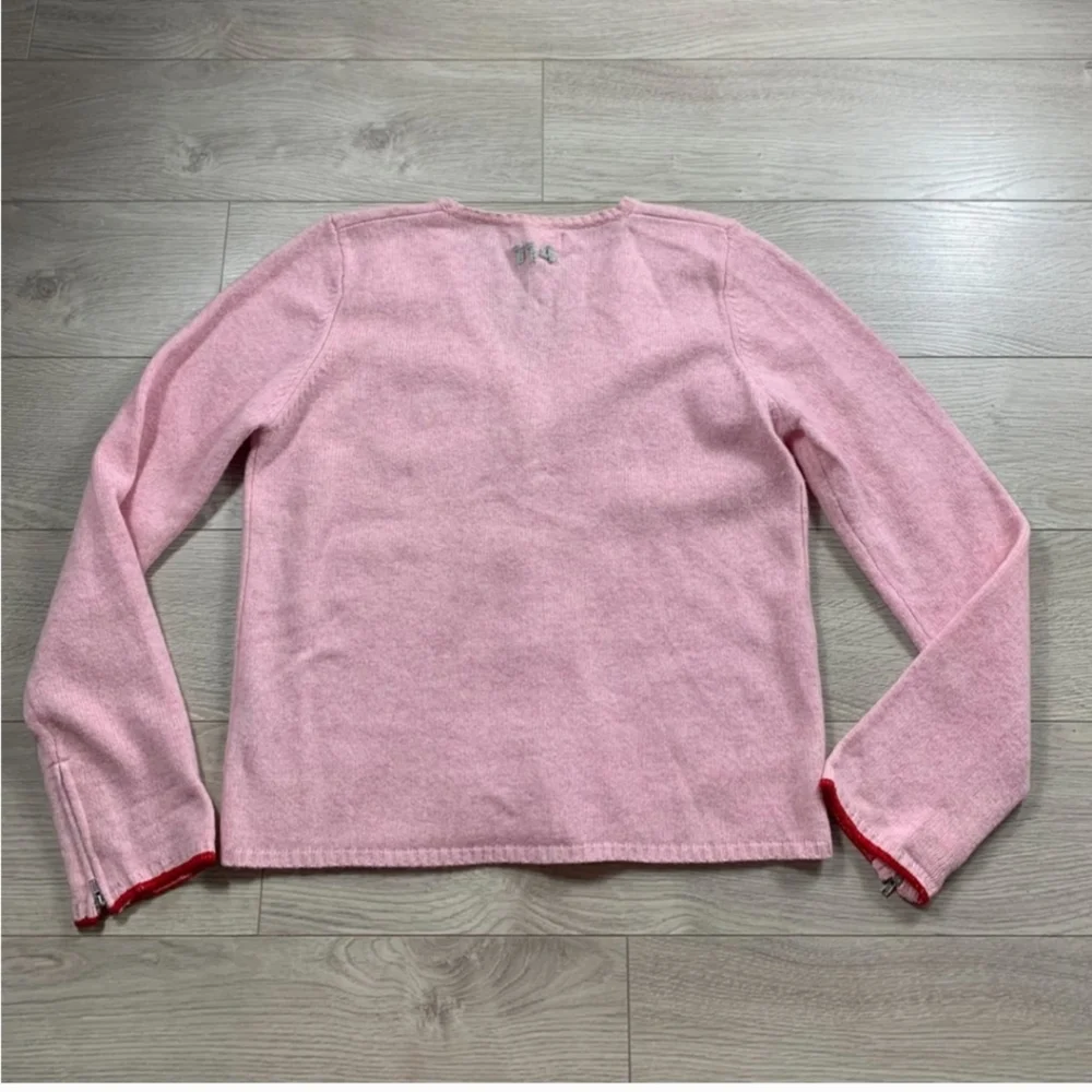 Odd Molly Pink Lambswool Embroidered Cardigan - Picture 4 of 4